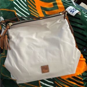 Dooney & Bourke White Leather Shoulder Bag